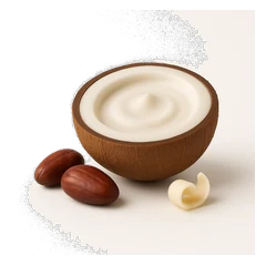 Burro di cocco e burro di cacao