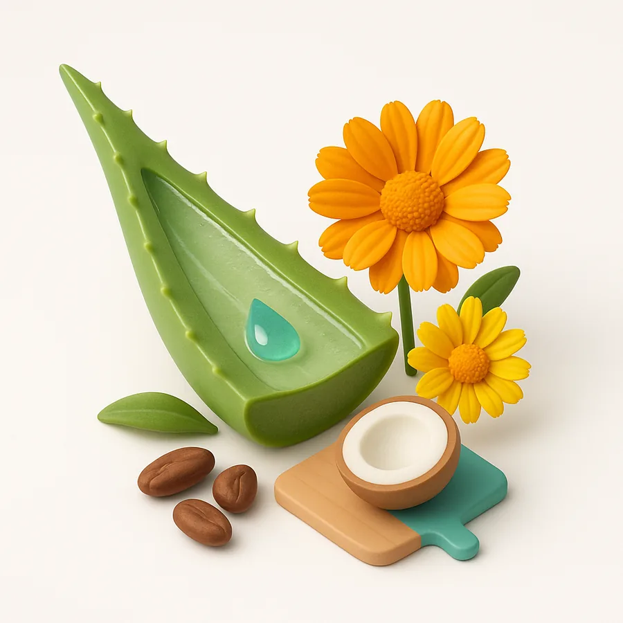 Aloe vera, Arnika, Ringelblume sowie Kokos- und Kakaobutter: die Wirkstoffe von Proctowell